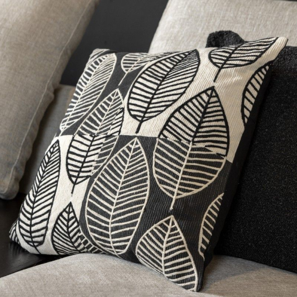 Dutch Decor Kissenhülle 'Dakota' 45 x 45 cm Raven - Schwarz